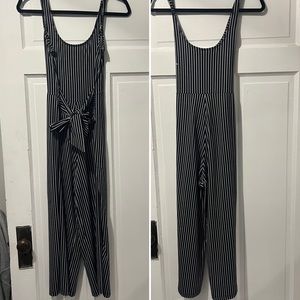 Polly & Esther Stripped Romper with Tie Waist